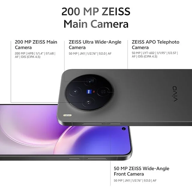 vivo X300 5G (Elite Black, 12GB RAM, 256GB Storage)