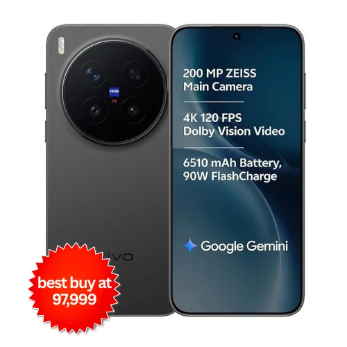 vivo X300 Pro 5G (Elite Black, 16GB RAM, 512GB Storage)