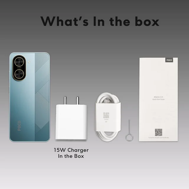 POCO C71 (Cool Blue, 64 GB) (4 GB RAM)