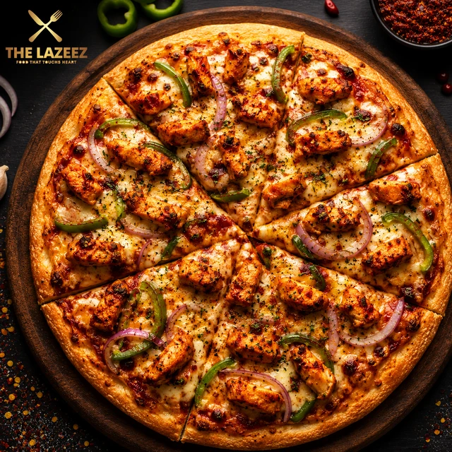 Schezwan Chicken Pizza ( Medium)