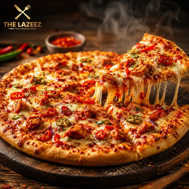 Hot & Spicy Chicken Pizza (Medium)