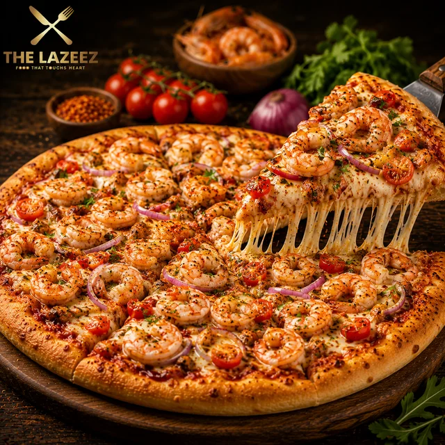 Prawn Overload Pizza ( Large )