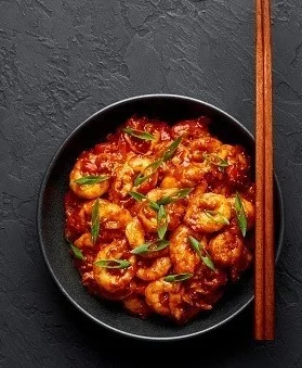 Schezwan Prawns (Dry & Gravy)