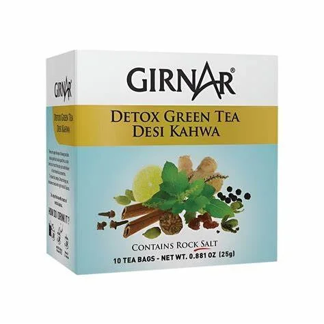 	GIRNAR DETOX DESI KAHWA GREEN TEA 10N	