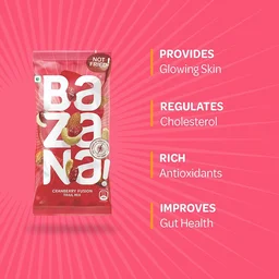 BAZANA Bazana Cranberry Fusion Trail Mix Snacks: Healthy and Tasty Mixed Dry Fruits|15 Packs,19g Each