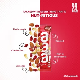 BAZANA Bazana Cranberry Fusion Trail Mix Snacks: Healthy and Tasty Mixed Dry Fruits|15 Packs,19g Each