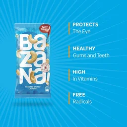 BAZANA Bazana Roasted Salted Cashews|(15 Packs,21g each) -
