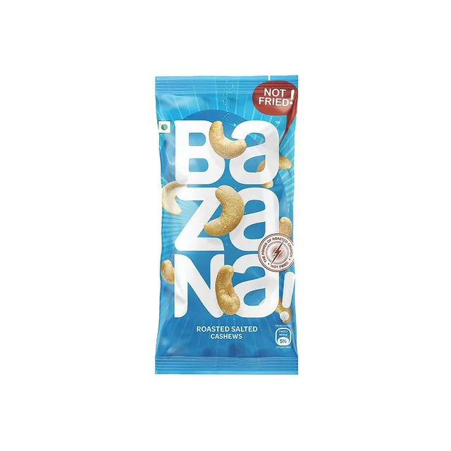 BAZANA Bazana Roasted Salted Cashews|(15 Packs,21g each) -