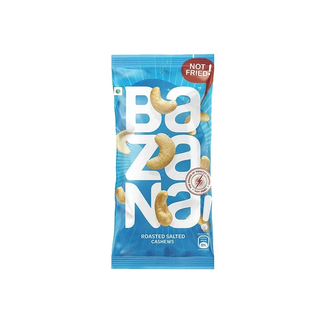 BAZANA Bazana Roasted Salted Cashews | 24 Packs of 21g Each