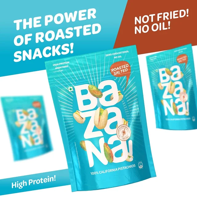 Bazana Roasted Salted Pistachios 180g Pack