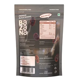 BAZANA Bazana Premium Black Raisins|Dried Grapes|210g each, Combo Pack