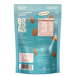 BAZANA Bazana 100% California Raw Almonds & Premium Cashews Combo Pack|200g Pack of 2