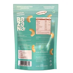 BAZANA Bazana 100% California Raw Almonds & Premium Cashews Combo Pack|200g Pack of 2