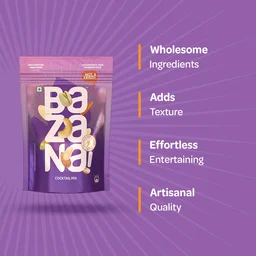 BAZANA Premium Cocktail Mix with Almonds, Cashews, Pistachios and Peanuts | 170g