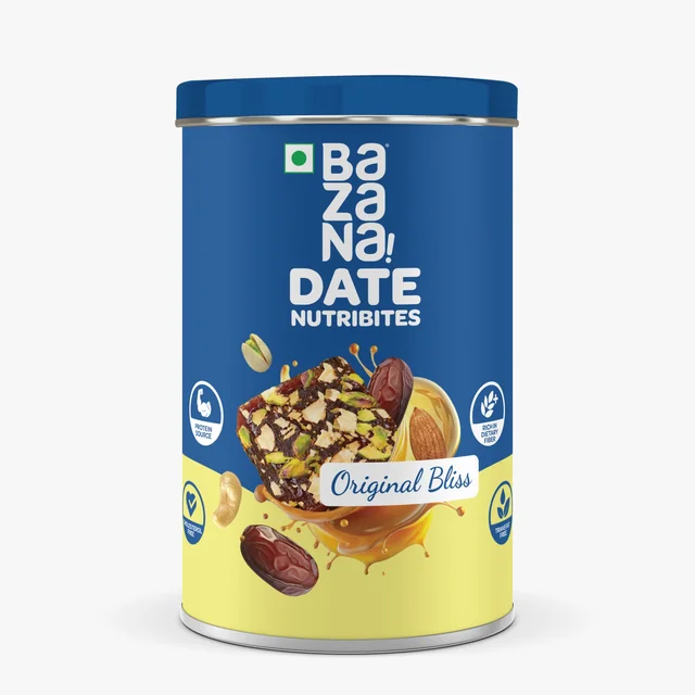 Bazana Foods Pvt Ltd Bazana Date Nutribites | Pack of 10 Tin - Classic | 200g