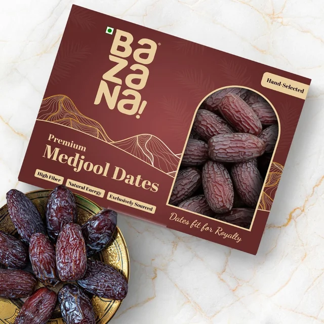 Bazana Foods Pvt Ltd Bazana Premium Jumbo Medjool Dates - 500g