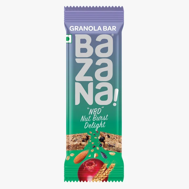 BAZANA Bazana Nut Burst Delight (NBD) Granola Bar (Pack of 12) 35g each