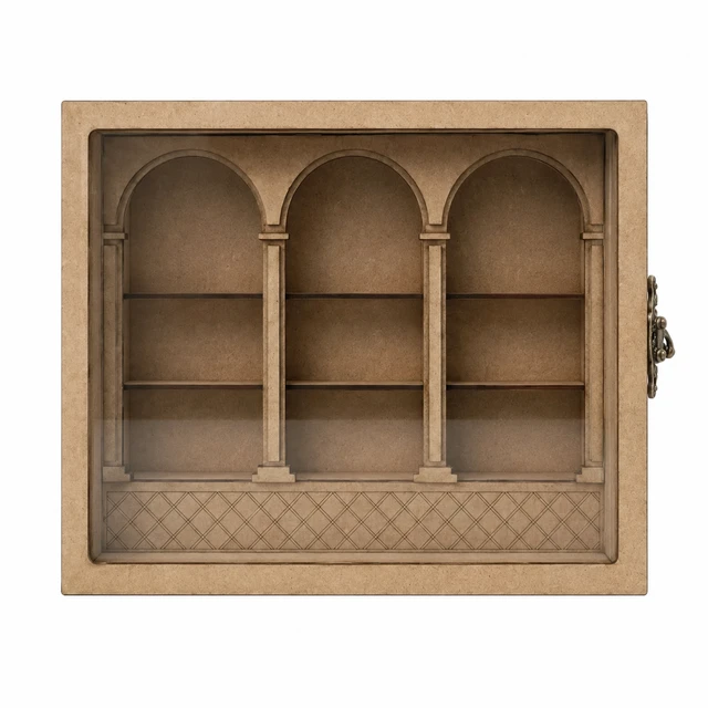 Miniature Book Shelf / Anxiety bookshelf - 3 Arch - 12 * 8 * 2 inches