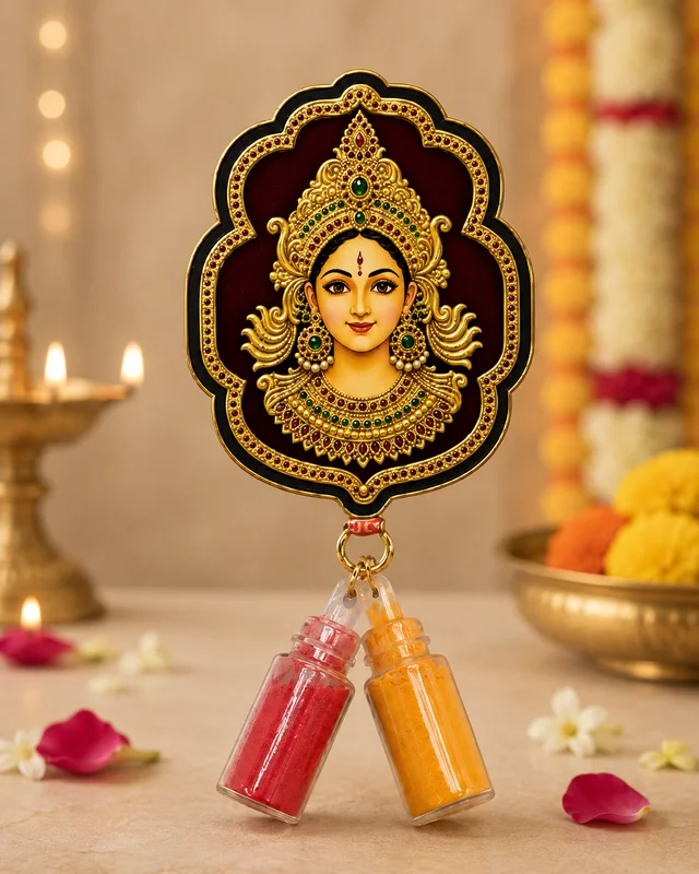50 pcs Laxmi Haldi Kumkum, Varalakshmi Vratam, Pooja & Tambulam Return Gifts, Indian Wedding Favors, Manjal Kumkumam, Housewarming Gift - 50 pcs