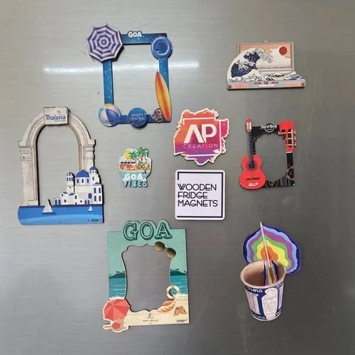 Custom MDF Fridge Magnet UV printed - 50 Pcs - 4x4 inches