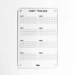 Acrylic Habit tracker / Acrylic planner - White
