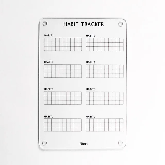 Acrylic Habit tracker / Acrylic planner - Black