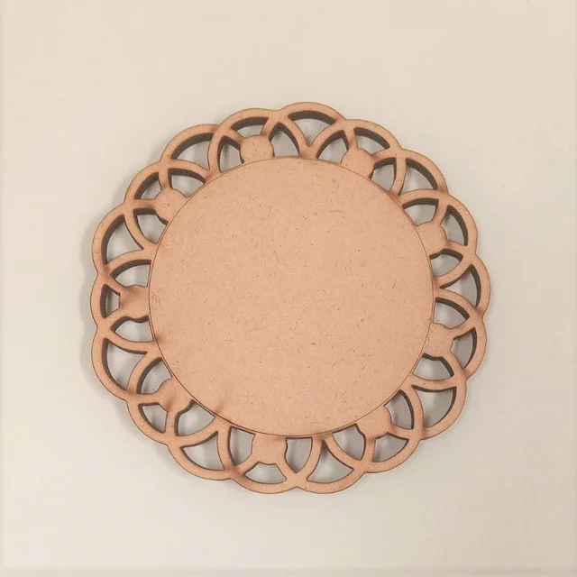 Laser cut pattern Coaster set