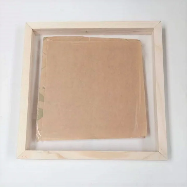 Wooden Floating frame with Acrylic Varamala Frame - 8 * 8 * 1.75 Inches