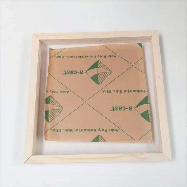 Wooden Floating frame with Acrylic Varamala Frame - 8 * 8 * 1.75 Inches