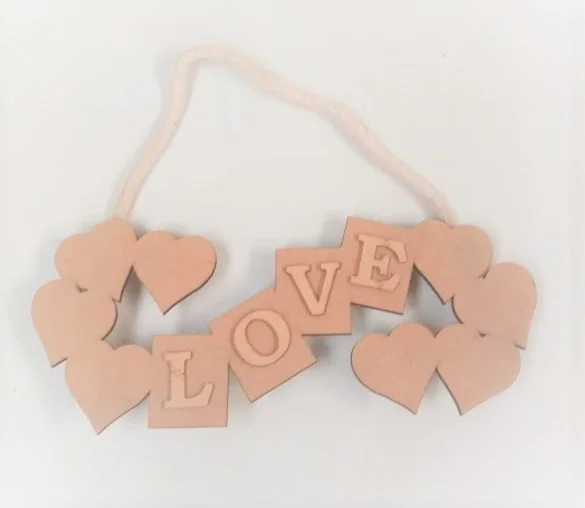 Love Heart wall hanging -