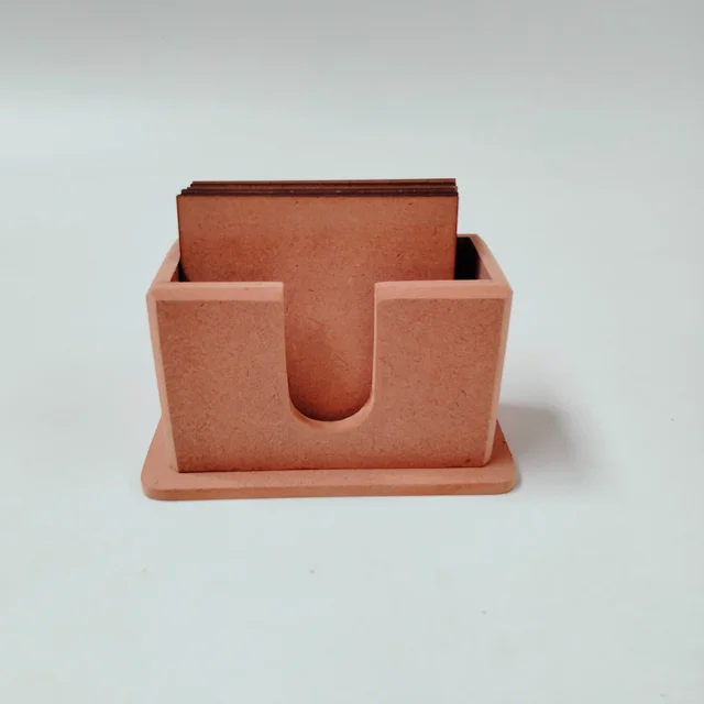 Square coaster set with Box stand - 4