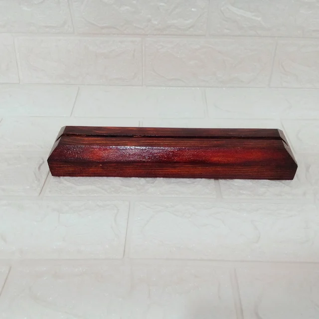 Pinewood Wooden Stand / Base with walnut polish - 6"