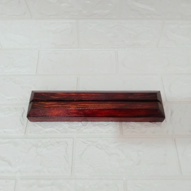 Pinewood Wooden Stand / Base with walnut polish - 6"