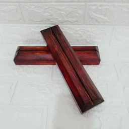 Pinewood Wooden Stand / Base with walnut polish - 6"