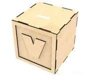 Monogram Piggy Bank A-Z - V