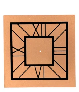 MDF - Acrylic Clock - Gold, 18 inches