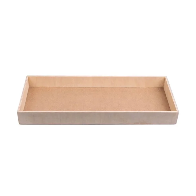 Birch Wood Tray With MDF Base - 10 * 5 * 2 inches