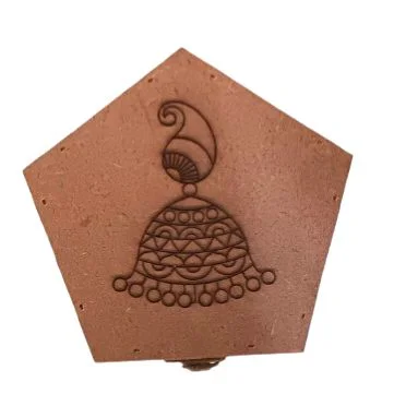 Pre marked Jhumka - Pentagon Box - 5 * 5 * 2.5 Inches