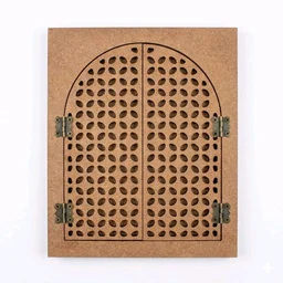 Shreenathji with Jharokha Window With Jali Door - 16 inches