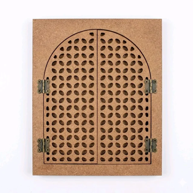Shreenathji with Jharokha Window With Jali Door - 16 inches