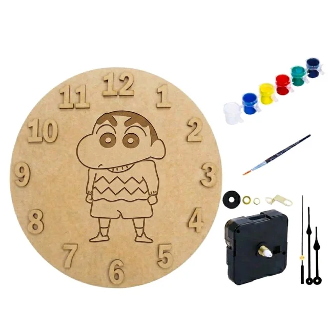Kids Clock DIY Kit- Shin Chan Theme - 5 pieces