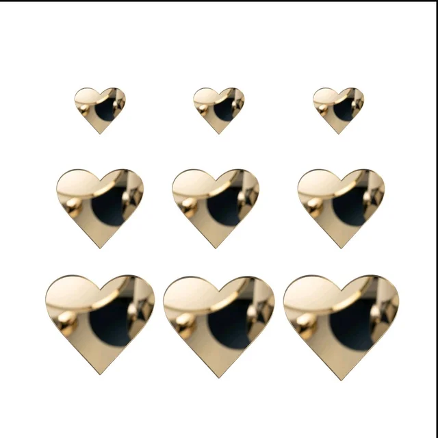 Heart Acrylic Cutouts - 45 Pieces