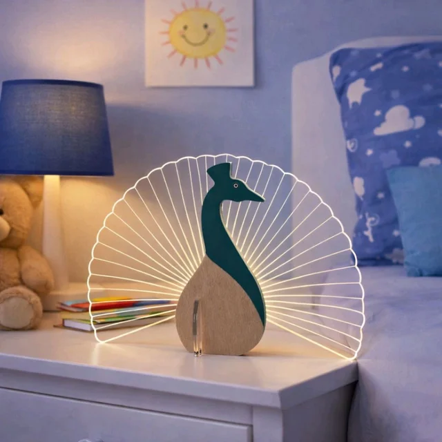 Peacock LED Lamp