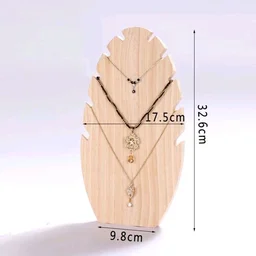 Leaf Shaped Necklace Display Stand- Set Of 2