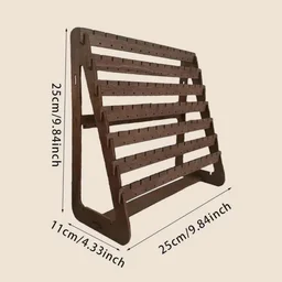 Earrings Display Stand - walnut brown