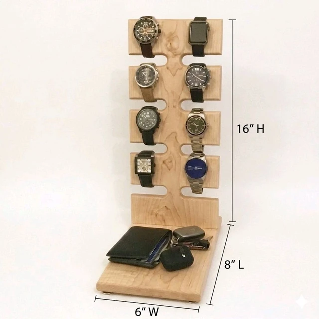 8-Slot Watch Display Stand