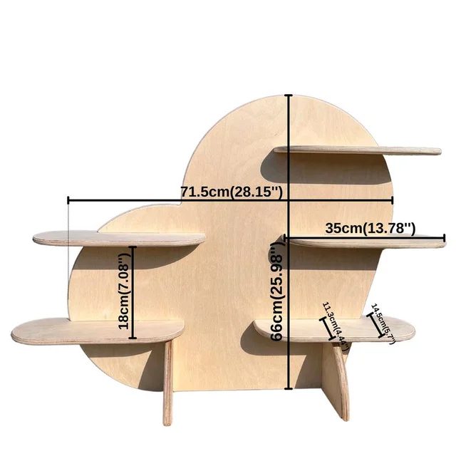 Heart / Pop-up Market Display / Product Display Shelves / Stand Alone Shelf / Market Stall / Craft Fair Display Stand