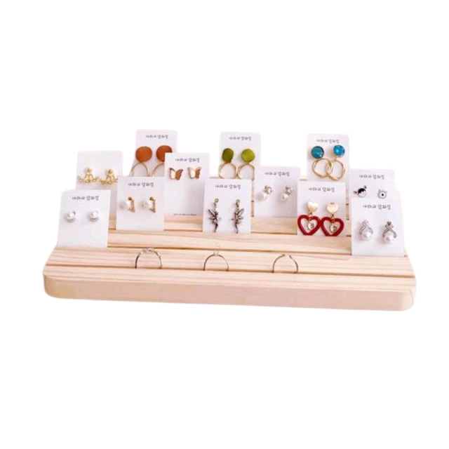 Ring / Earring / Piercing Storage Display Stand - large, with groove