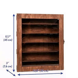 Collectibles Display Case Cabinet With Shelves - size 3