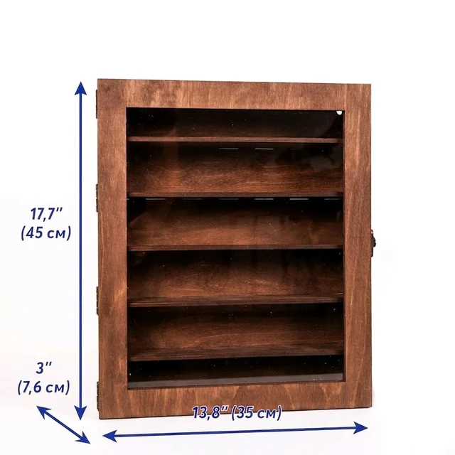 Collectibles Display Case Cabinet With Shelves - size 3
